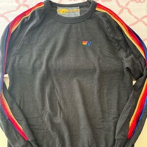 Classic 5 stripe aviator nation sweatshirt - XL